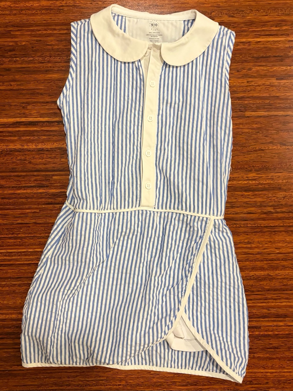 Title: Courtside Kids Seersucker Stripe Tennis Dress - Size 9/10 (EUC)